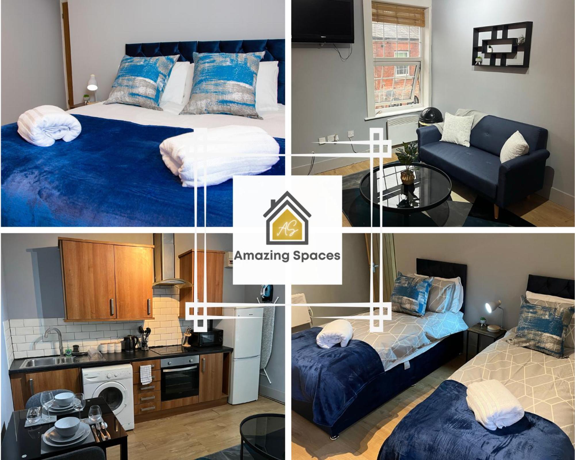 City Centre 2 Bed Flat Sleeps 3 For Work And Leisure With Free Wifi By Amazing Spaces Relocations Ltd Warrington Exterior photo